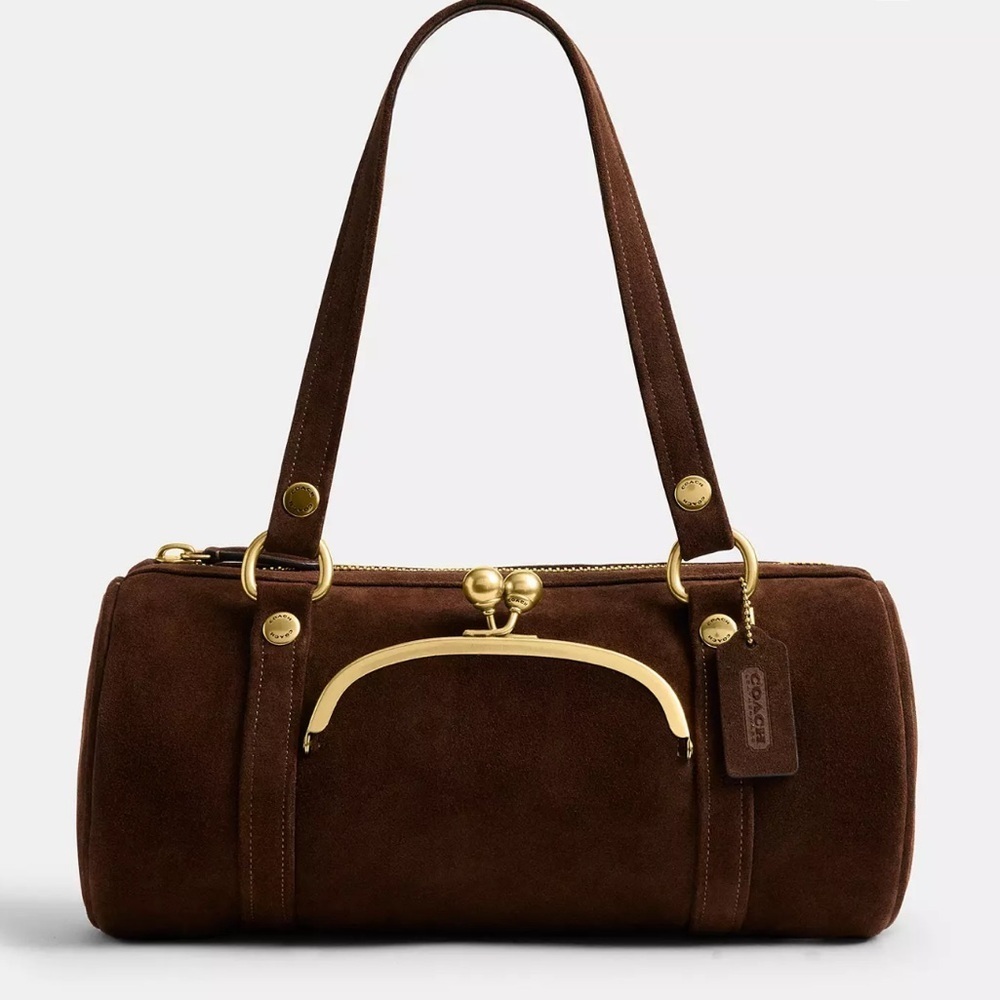 Coach Kisslock Barrel Bag